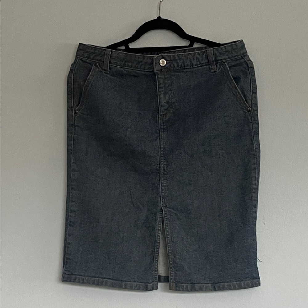 J. Crew Dark Denim Pencil Skirt